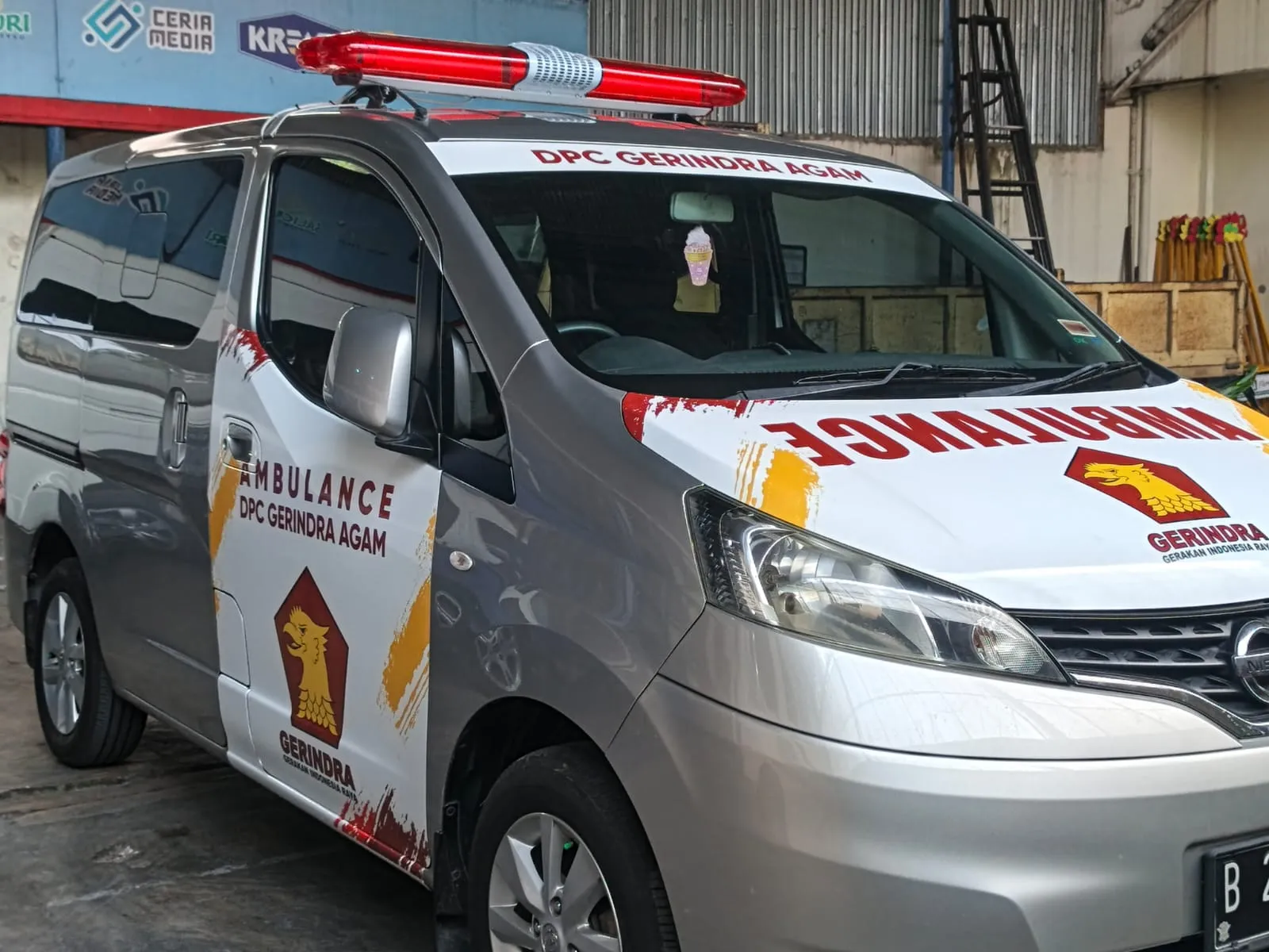 STIKER AMBULANCE DPC GERINDRA AGAM